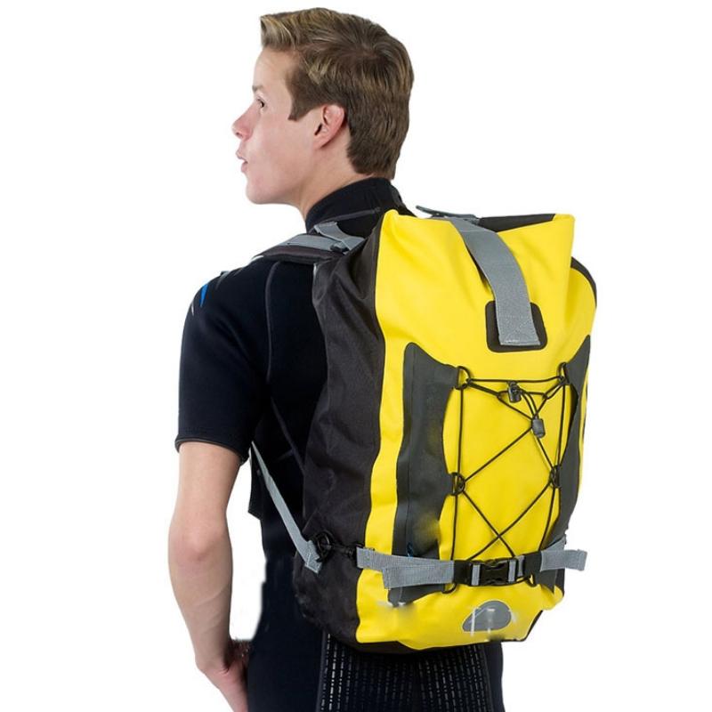 Outdoor Diving Fin Backpack Drifting Swimming Fishing Ski Bag - Yellow 8