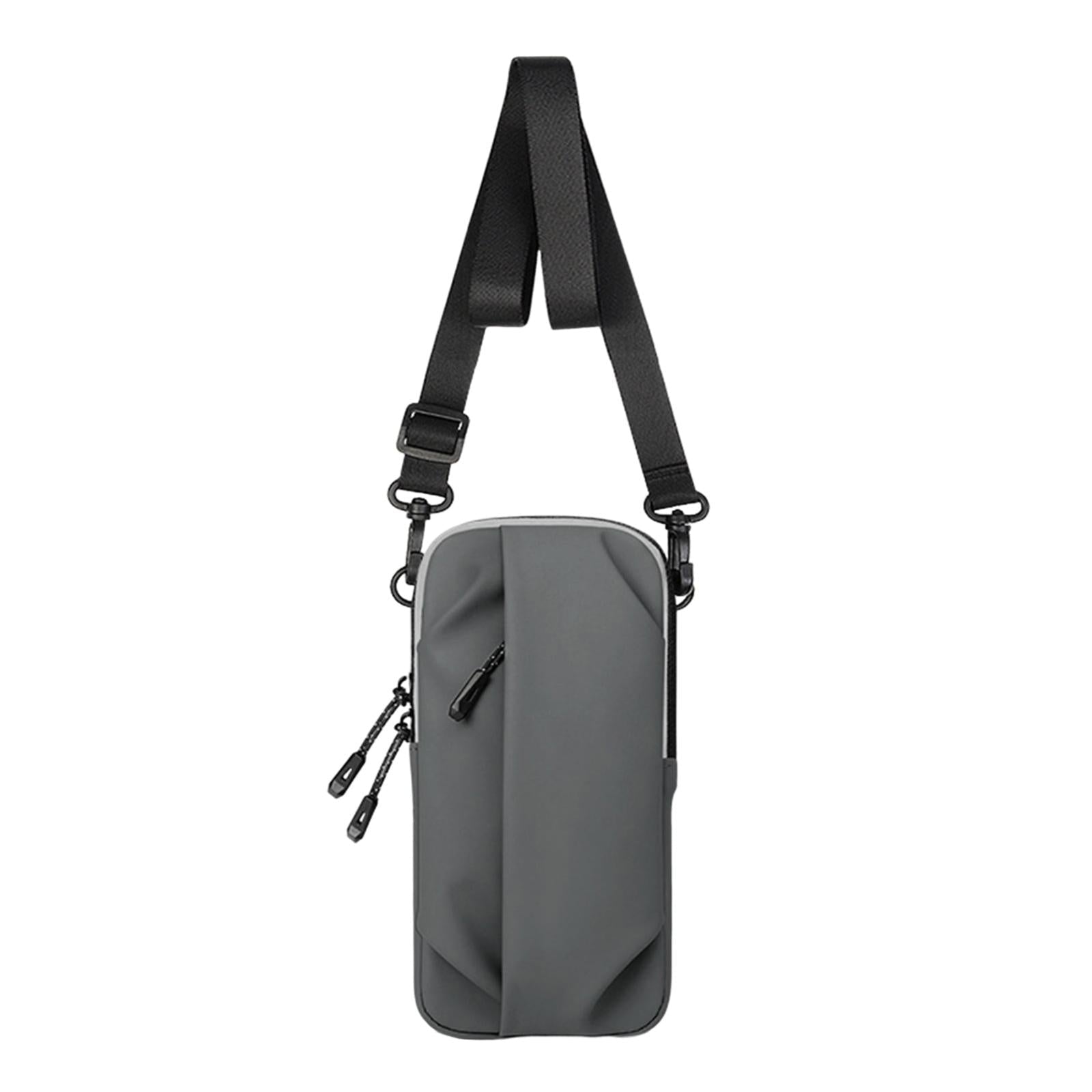 Multi Function Crossbody Bag For Outdoor Sports Fits Mobile Phones Men And Women - Grey