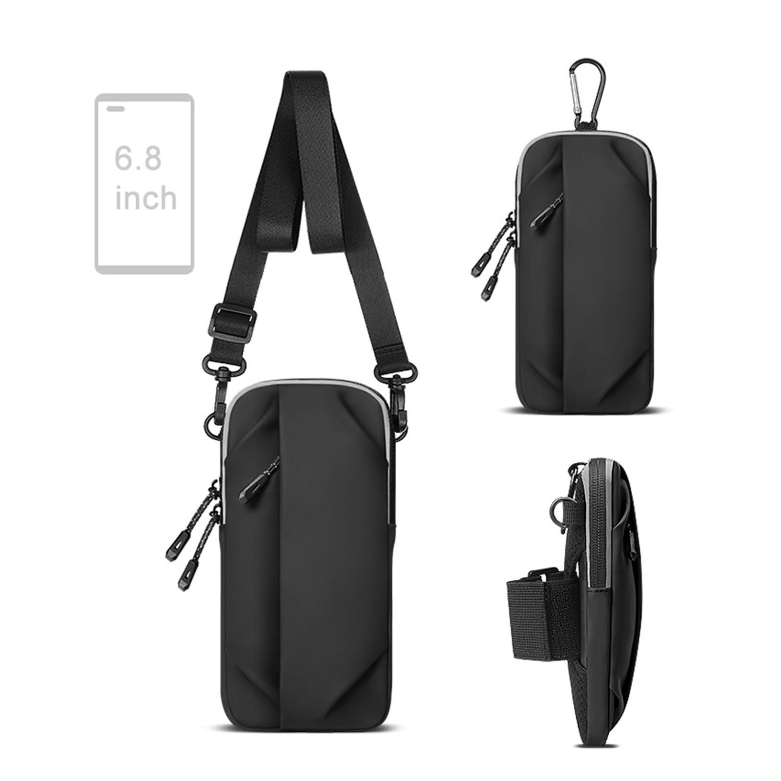 Multi Function Crossbody Bag For Outdoor Sports Fits Mobile Phones Men And Women - Grey 8