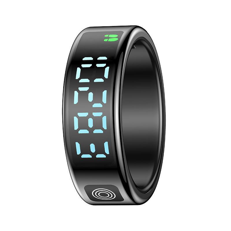 Smart Ring Hand Gestures Health Monitoring Sports Modes Size 10 - Black 12