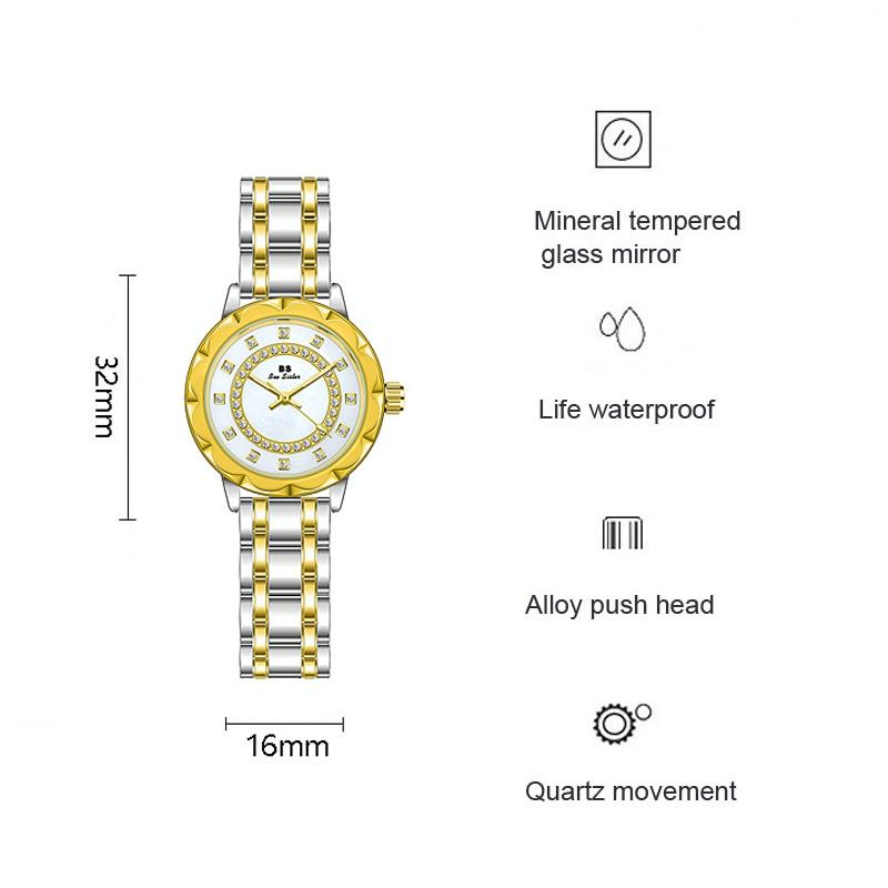 Elegant Lace Women Watch - Golden 7