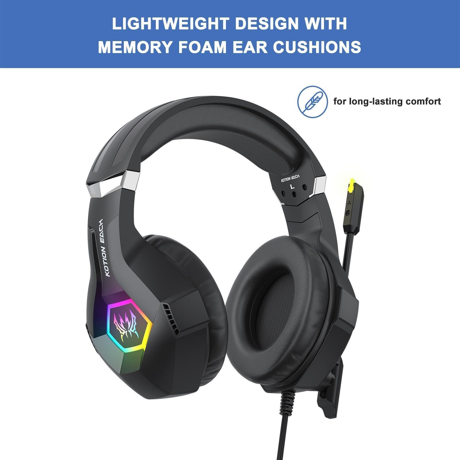 Omni Esports Headset With Mic 1.9M Length - Blac 12