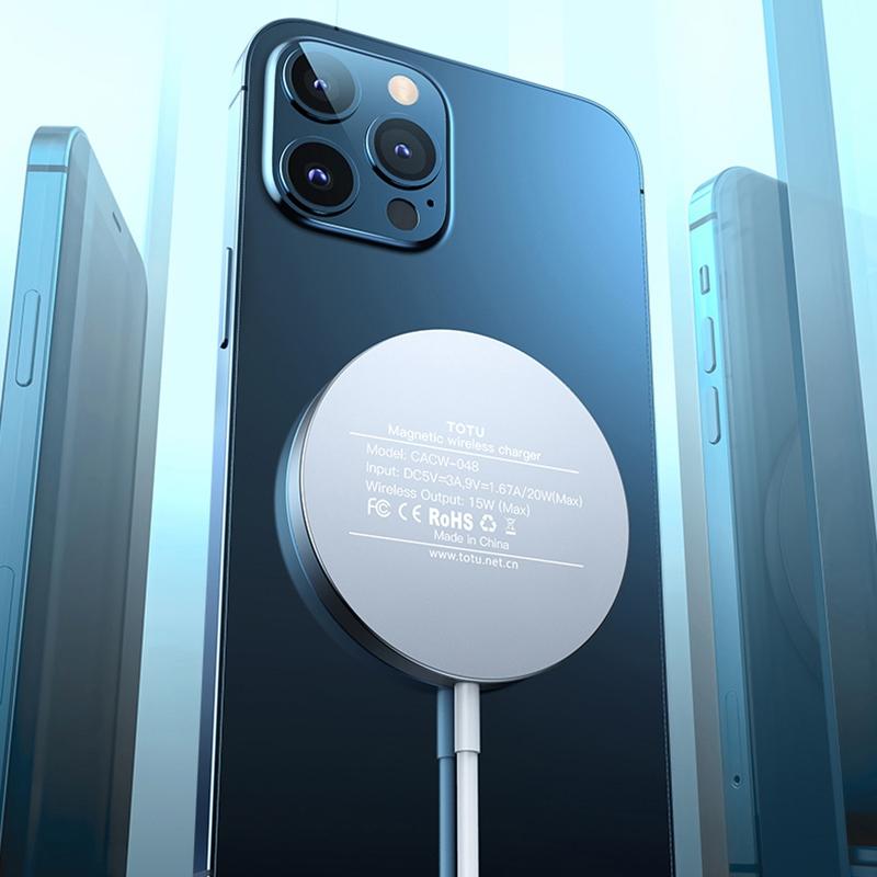 15W Magnetic Wireless Charger White 8
