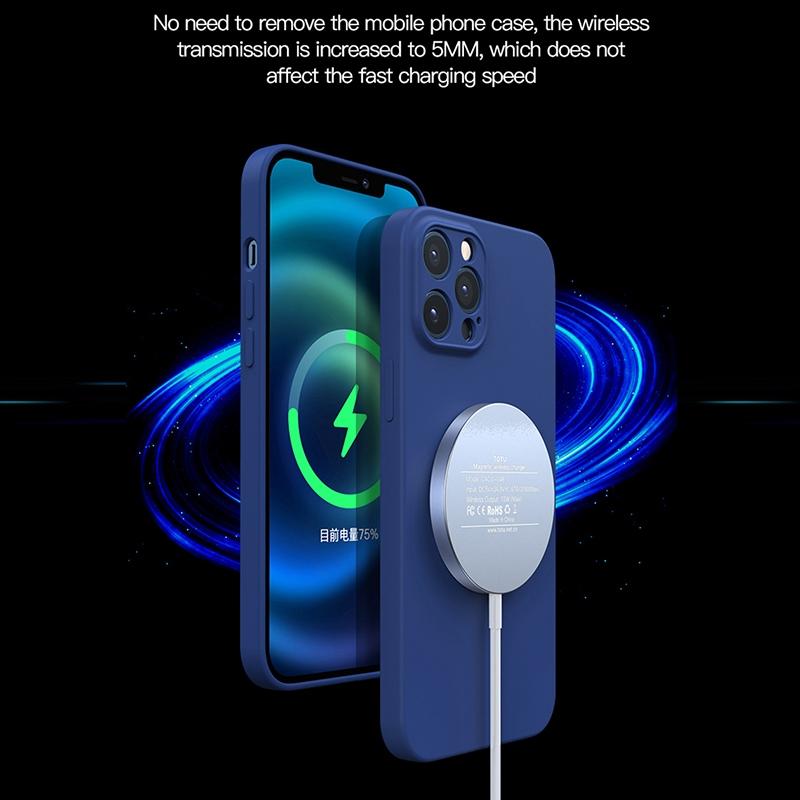 15W Magnetic Wireless Charger White 15