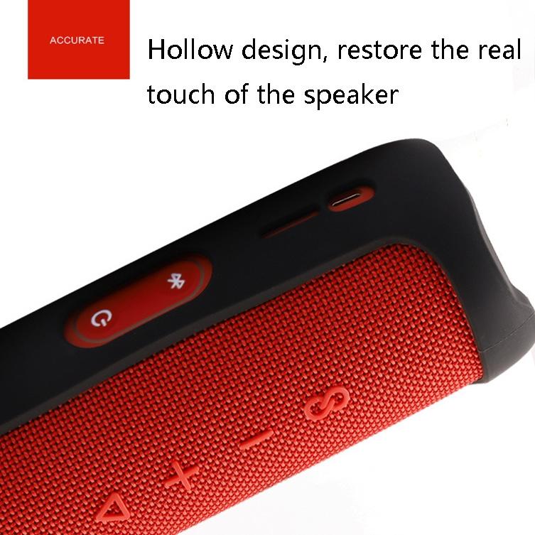 Eco-friendly Silicone Case for Jbl Flip 5 Bluetooth Speaker - Black 5