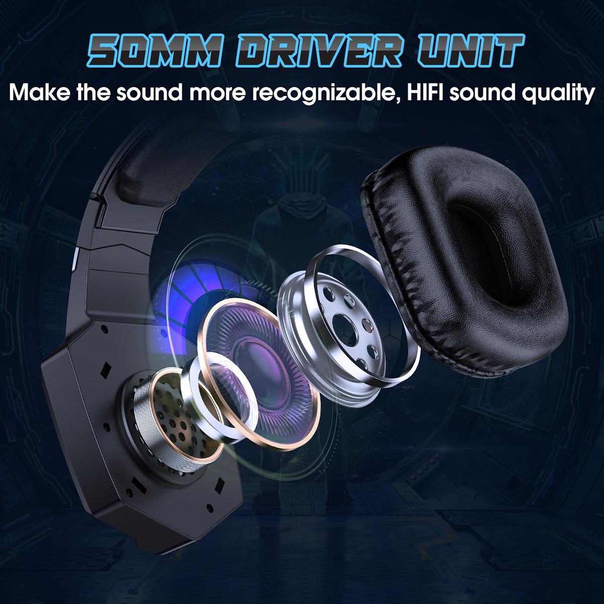 Tri-Mode Bluetooth E-Sports Headset - Black 3