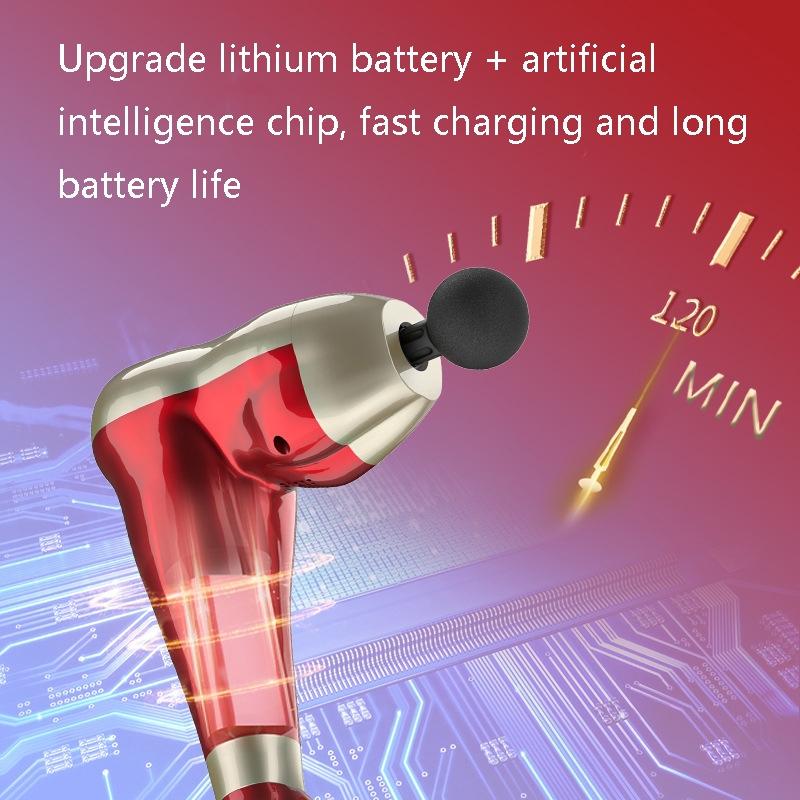 Arm Shape Usb Massage Gun For Muscle Relaxation - Red 5