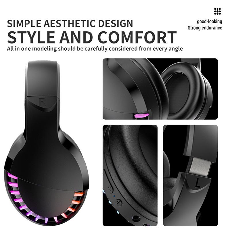 Rgb Dual-Mode Bluetooth Gaming Headset - Black 9