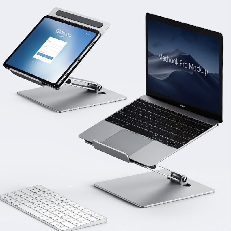 Lenovo Thinkplus Laptop Stand - Silver Desktop Compatible 9