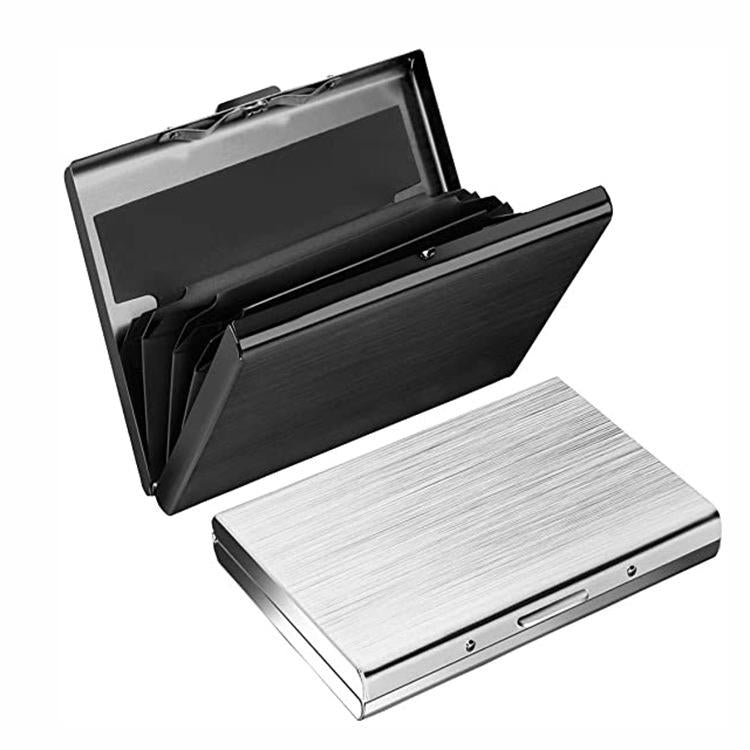 Secure Aluminum Business Card Holder - Rfid Protected - Black 3