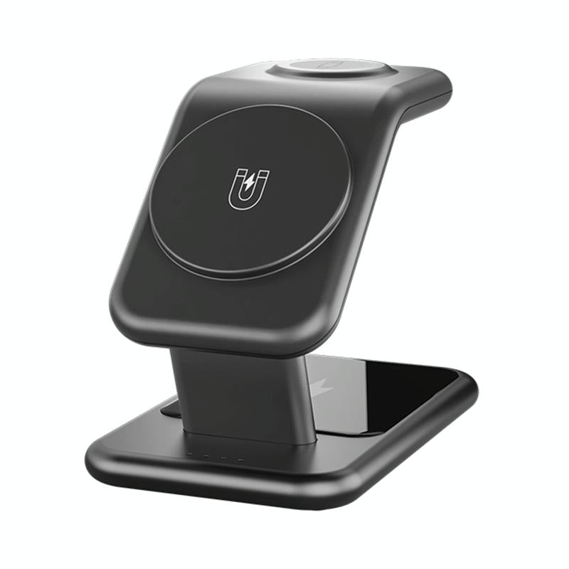 15W 3 In 1 Magnetic Wireless Charger - White 13