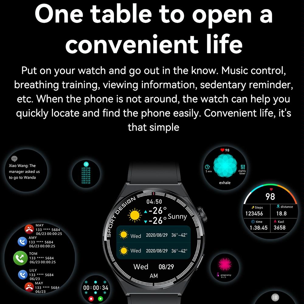 1.6 Inch Waterproof Smart Watch With Bluetooth Call & Nfc - Black 9