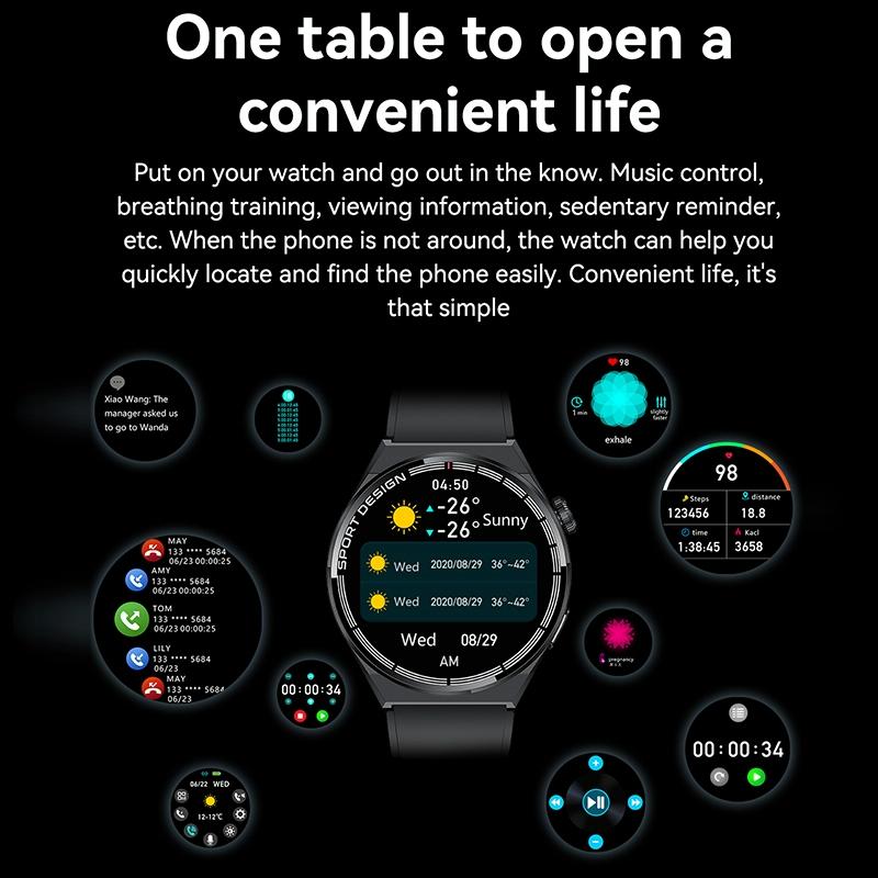 1.60 Inch Black Dial Silicone Band Ip68 Waterproof Smart Watch Support Bluetooth Call Black 11