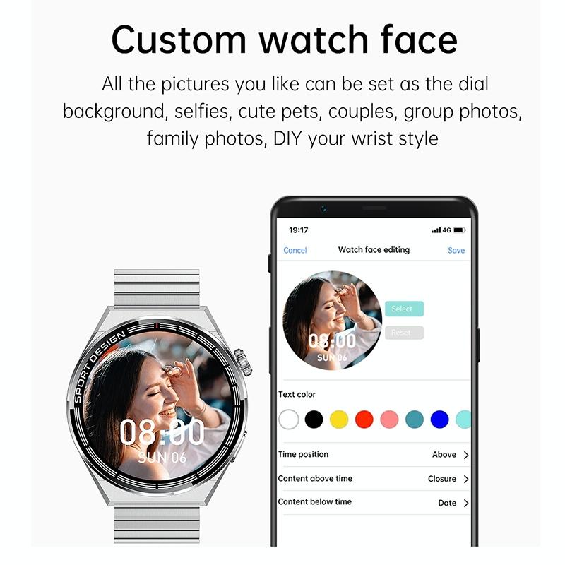 1.60 Inch Black Dial Silicone Band Ip68 Waterproof Smart Watch Support Bluetooth Call Black 14