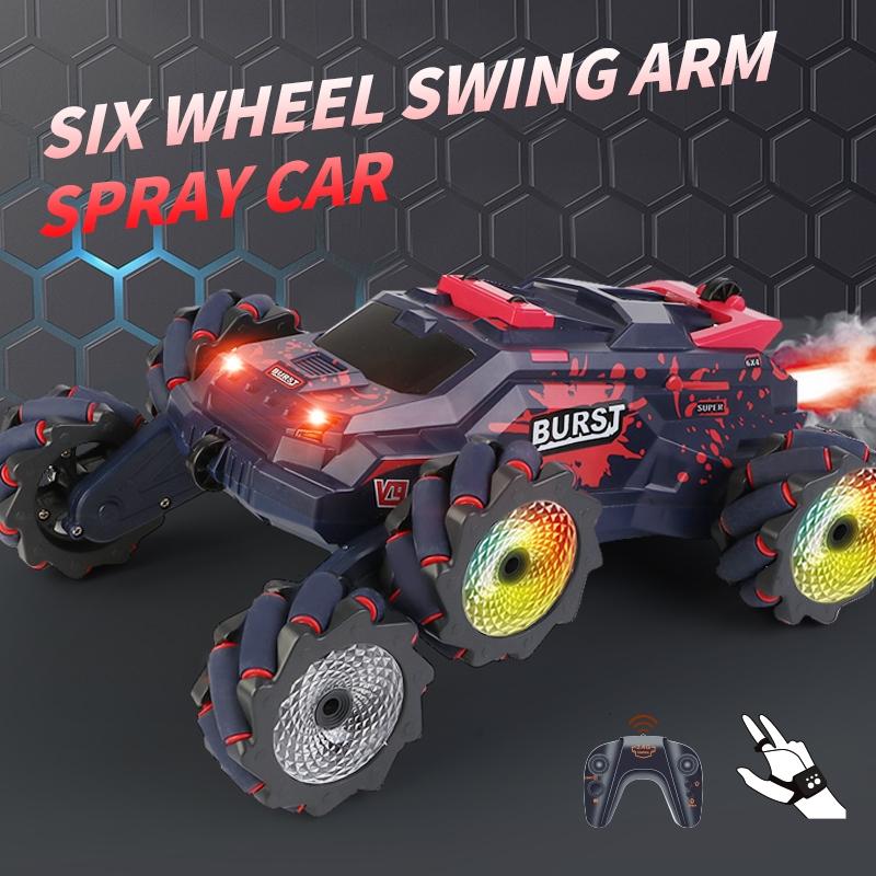 6-wheeled Stunt Car with 2.4g Remote Control - Single Rc - Yellow 5