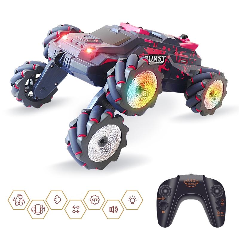 6-wheeled Stunt Car with 2.4g Remote Control - Single Rc - Yellow 7