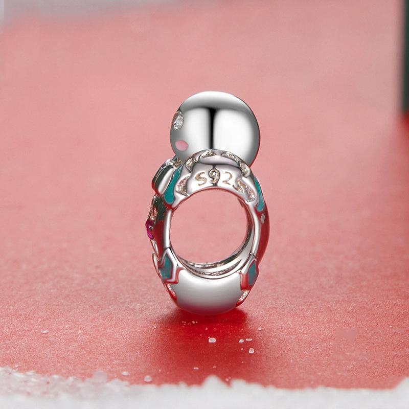 925 Sterling Silver Gingerbread Man Bracelet Charm 4
