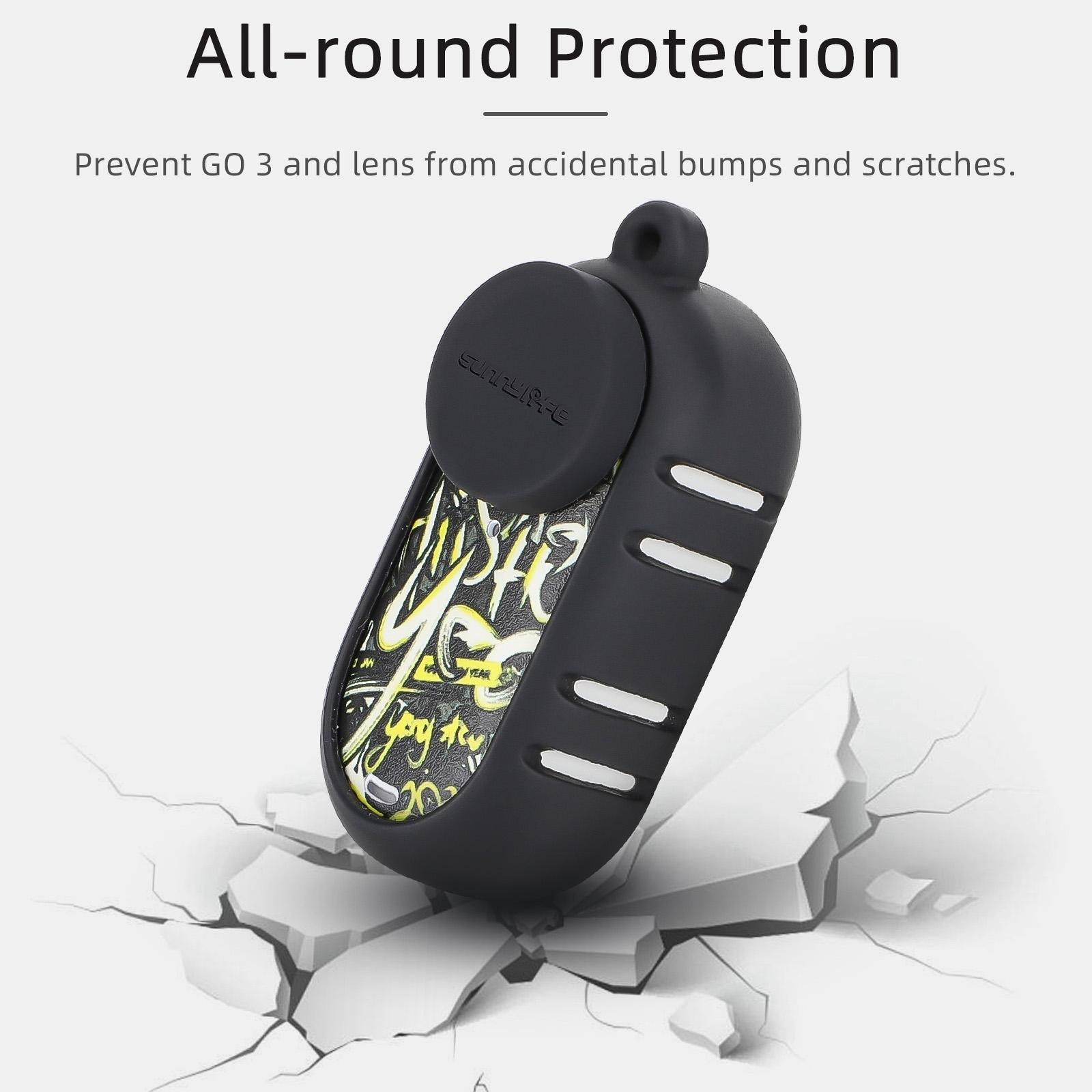 Insta360 Go 3 Silicone Case with Cooling Skin and Neck Strap - White 5
