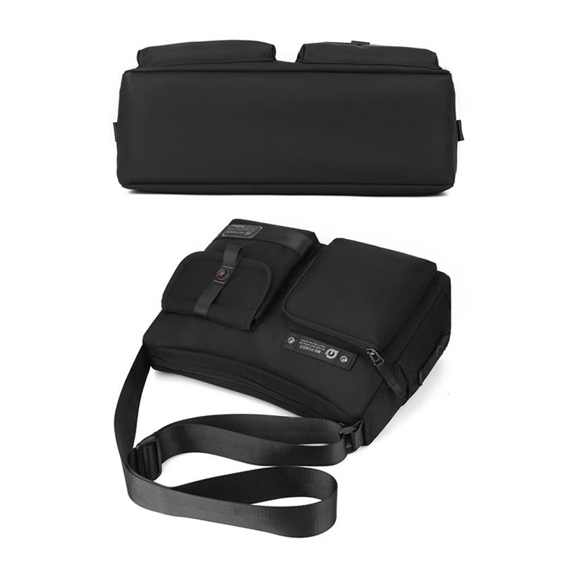 Crossbody Shoulder Bag For Casual Men Outdoor Functionality - Black 4