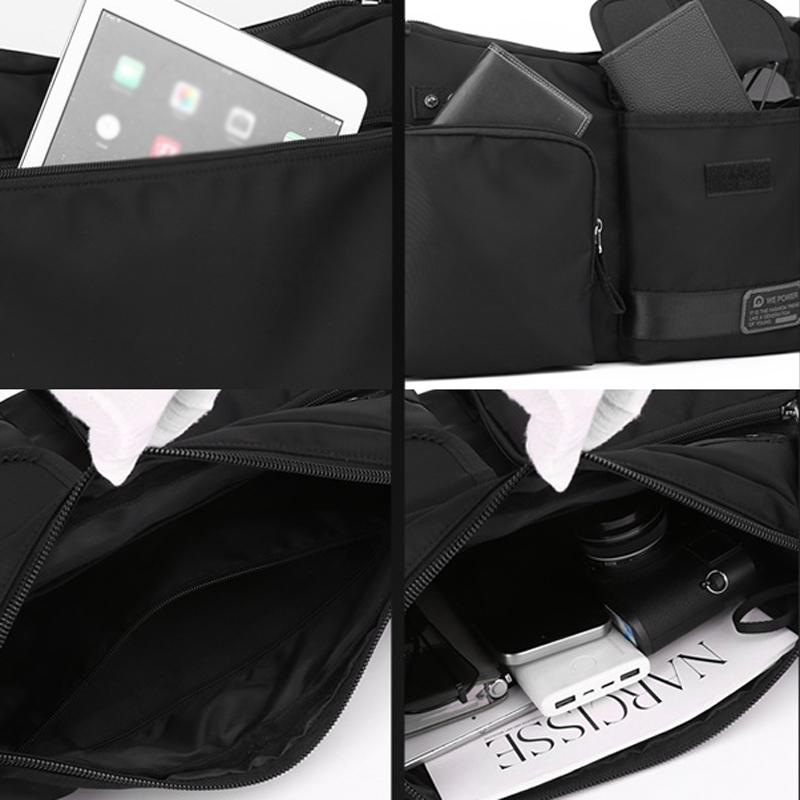 Crossbody Shoulder Bag For Casual Men Outdoor Functionality - Black 8