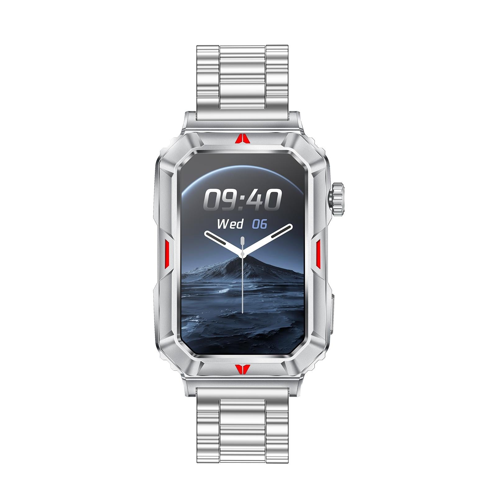 Smart Bracelet With Sleep Detection And Steel Strap - Bt5.2 - Black 15