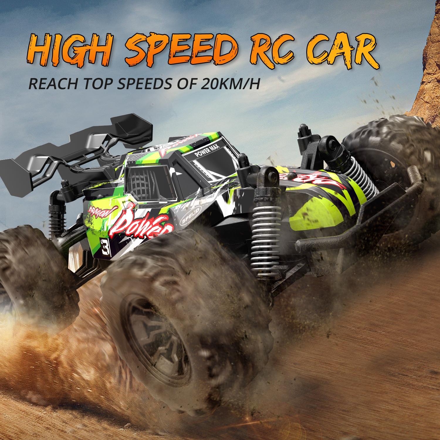 1 20 Full Scale 2.4g Rc Off-road Vehicle - Off-road Ready - Green 8
