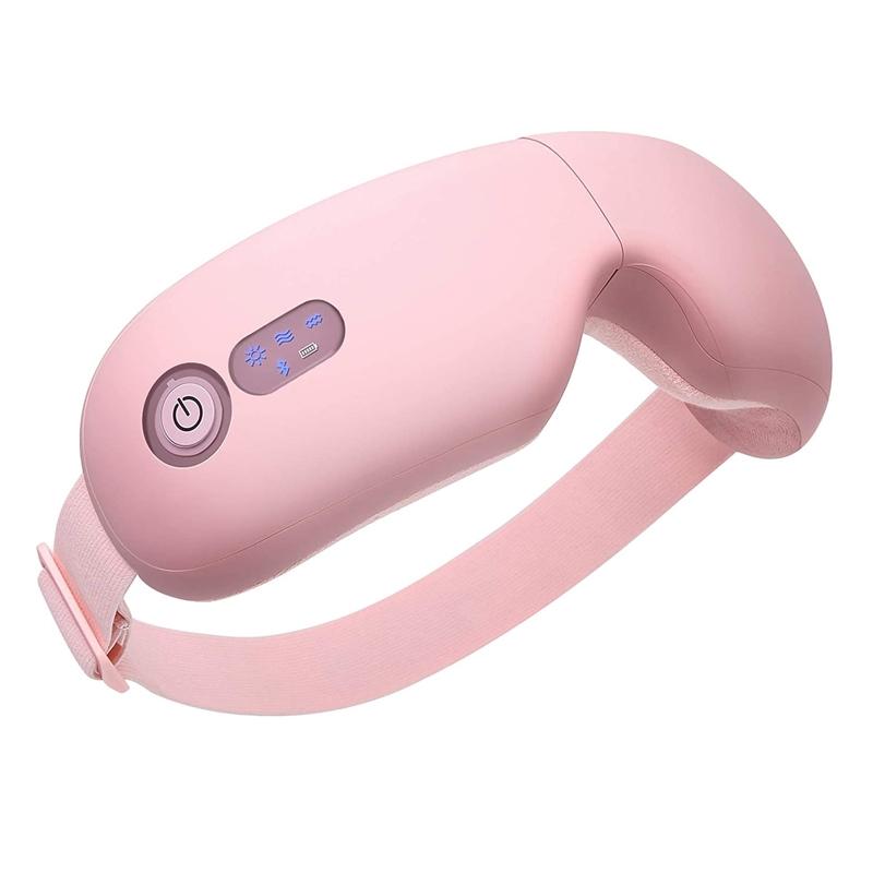 Rechargeable Eye Massager With Heat Air Pressure & Vibration - Pink 3