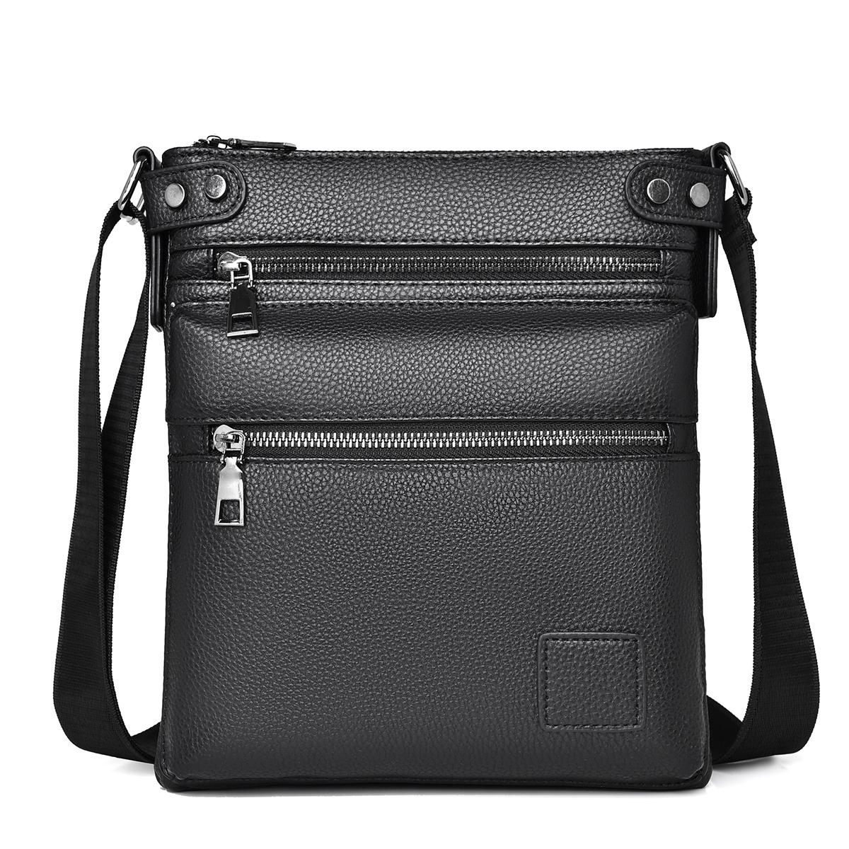 Retro Men's Crossbody Bag Black