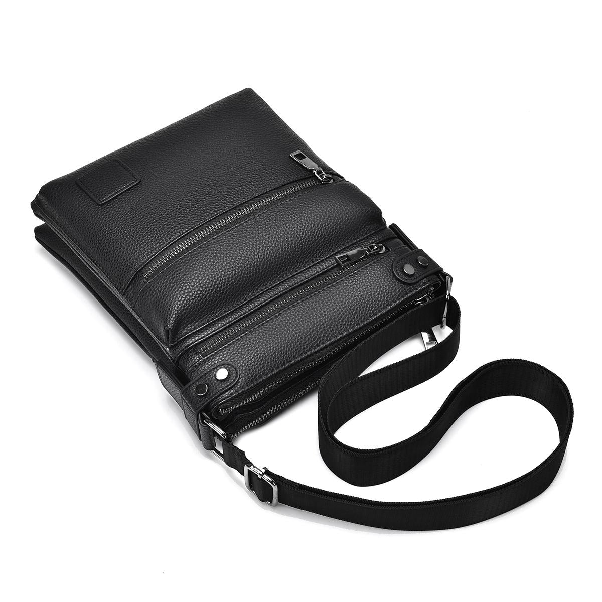 Retro Men's Crossbody Bag Black 8