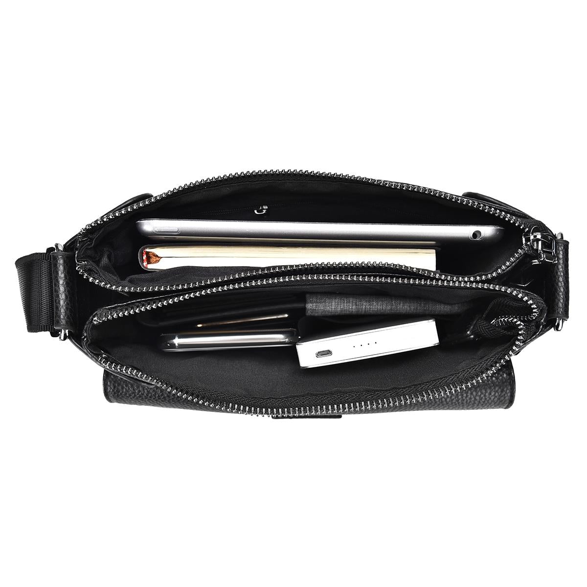 Retro Men's Crossbody Bag Black 9