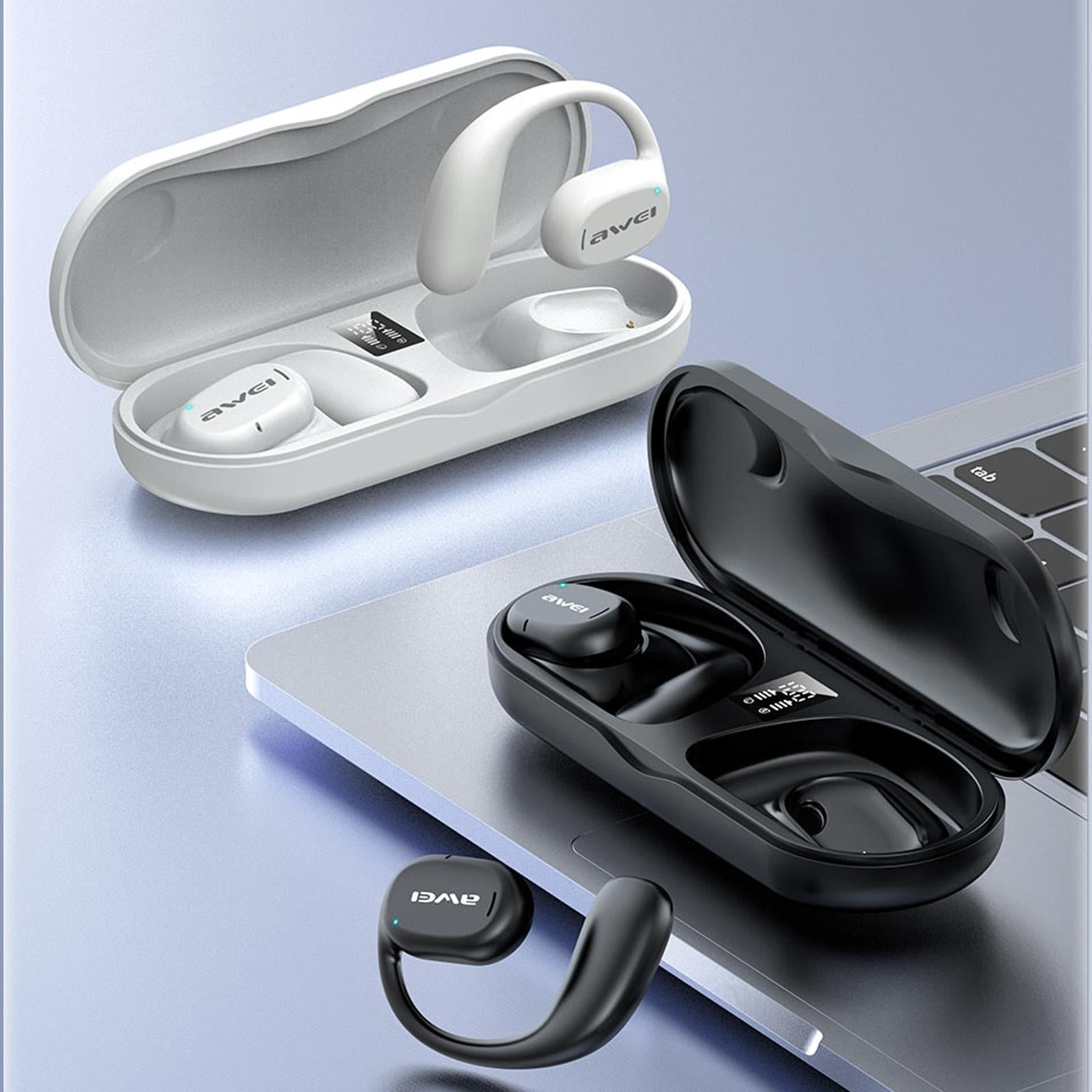 Black T69 Sport Tws Bluetooth Earbuds with Air Conduction 3