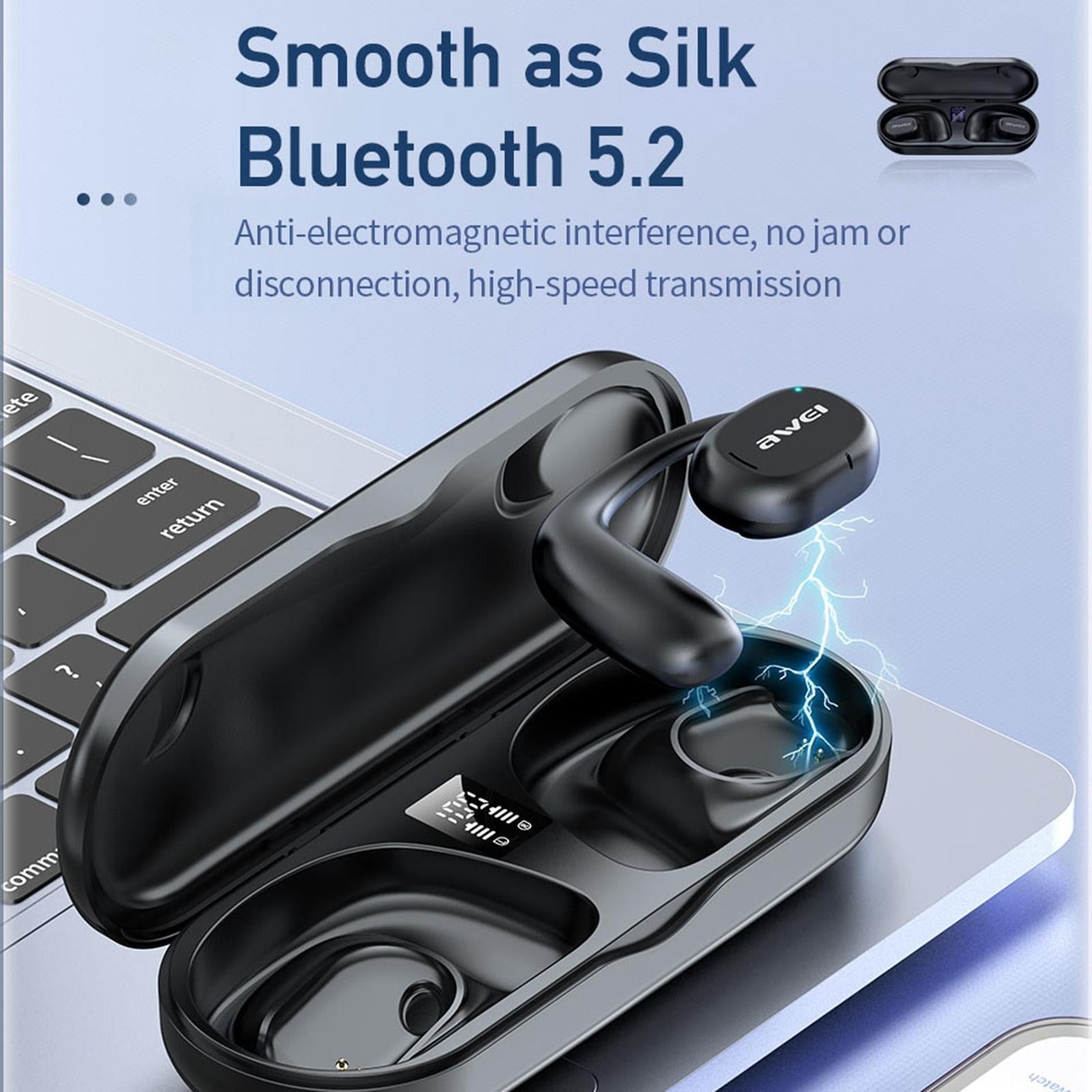 Black T69 Sport Tws Bluetooth Earbuds with Air Conduction 6