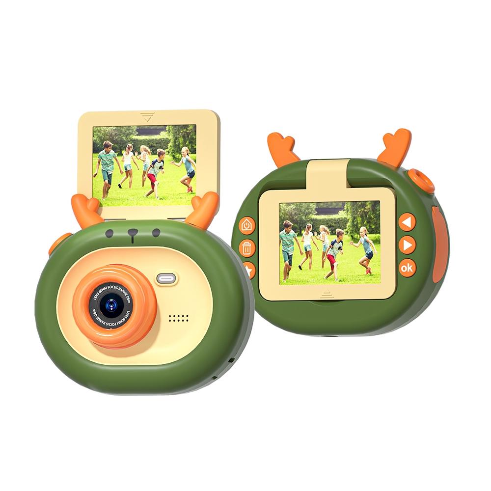 180-degree Flip-screen Cartoon Digital Camera with Stand 2.4-inch 1080p Hd - Violet 12