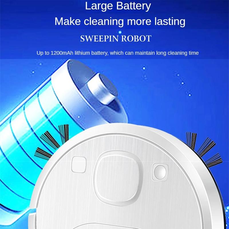 Smart Usb Charging Robot Vacuum Cleaner - Automatic Cleaning - White 6