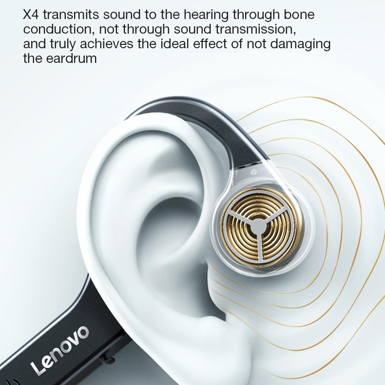 Waterproof Bone Conduction Bluetooth Earphones - Black 4