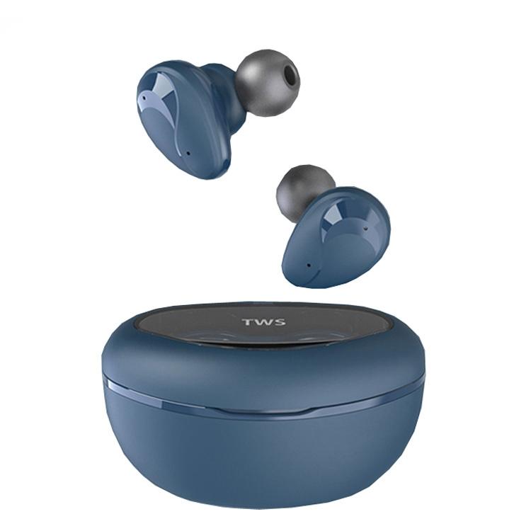 Wireless Bluetooth Headset with Power Display - Mini - Blue 11