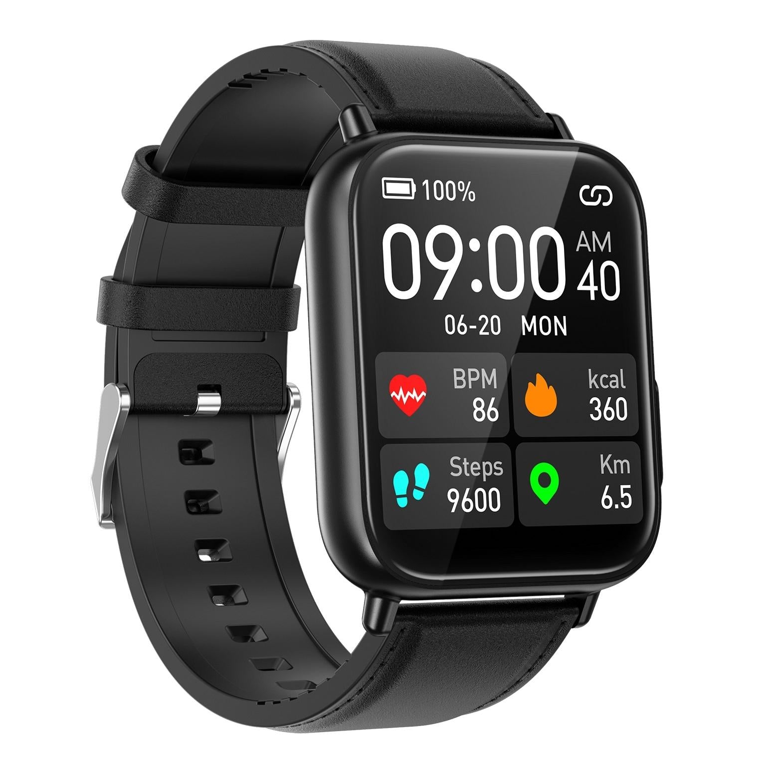 1.91 Inch Waterproof Smart Watch With Ai Diagnosis & Health Monitoring - Black 4