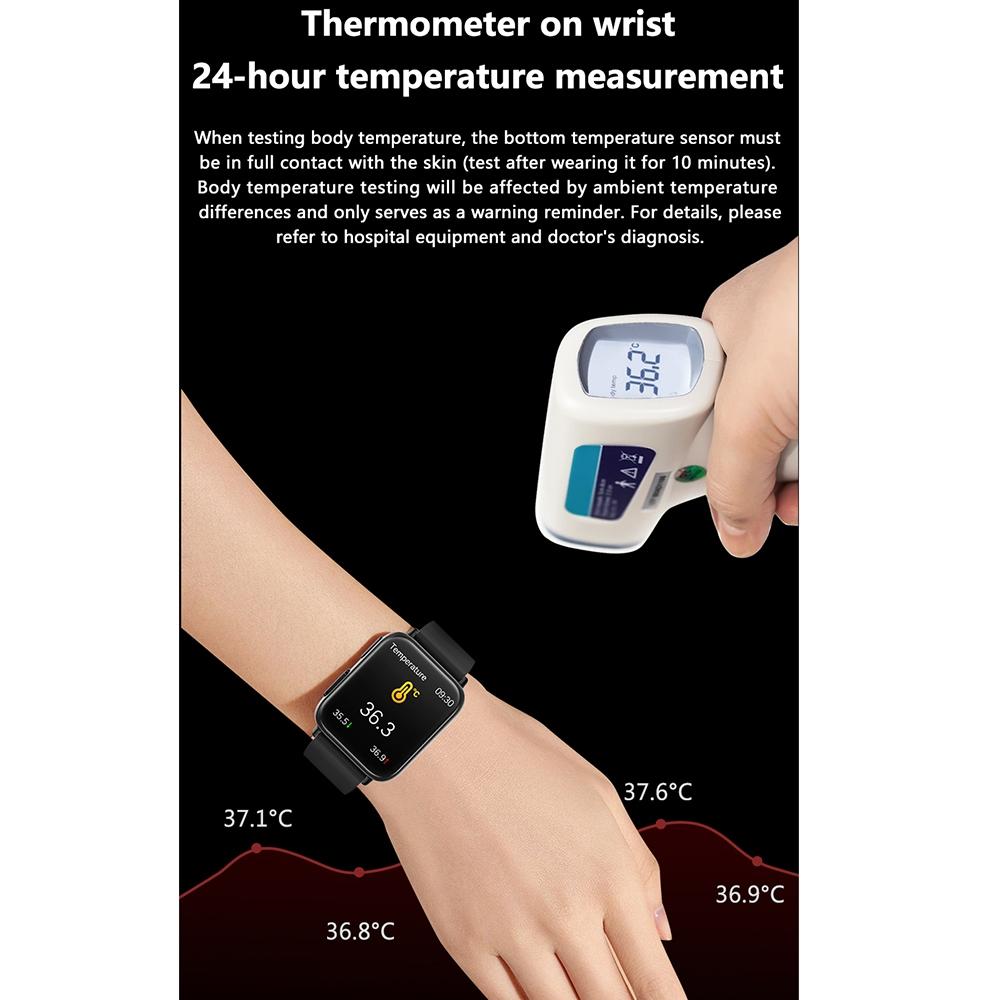 1.91 Inch Waterproof Smart Watch With Ai Diagnosis & Health Monitoring - Black 7