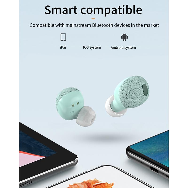 Wireless Bluetooth Earphones with 5d Sound and Magnetic Charging Box - White 4