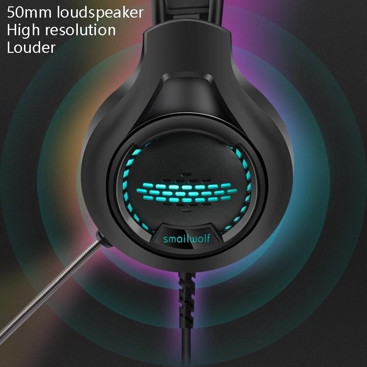 3.5Mm Luminous Game Headset For Desktop - White 4