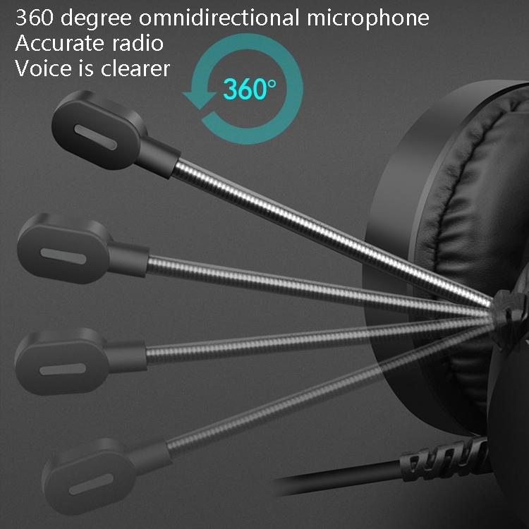 3.5Mm Luminous Game Headset For Desktop - White 5