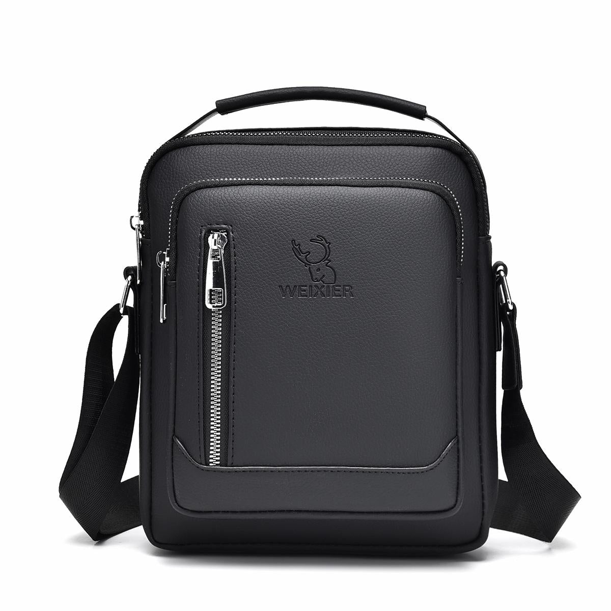 Men Multifunctional Crossbody Bag Versatile Single Shoulder Carry - Black 3