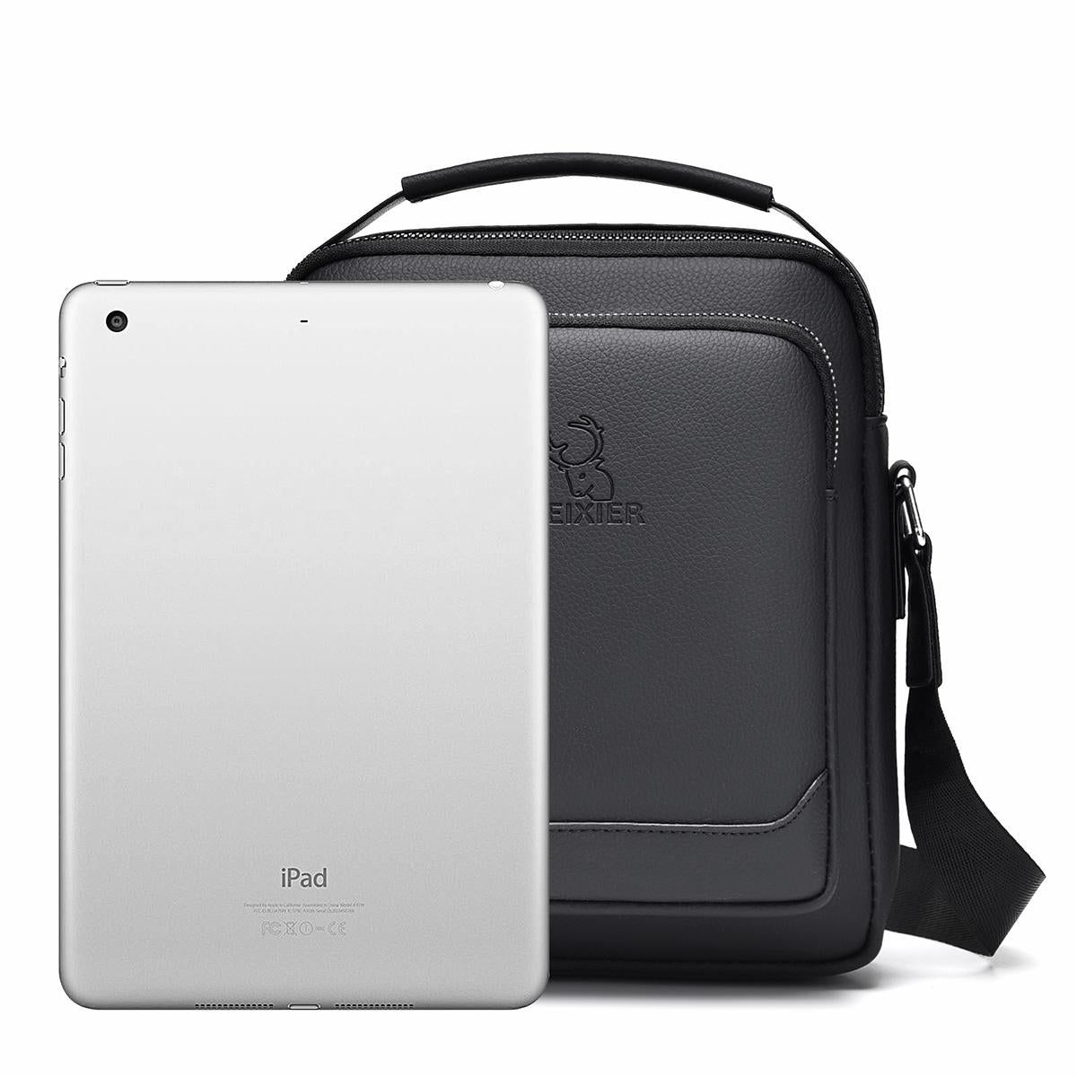 Men Multifunctional Crossbody Bag Versatile Single Shoulder Carry - Black 4