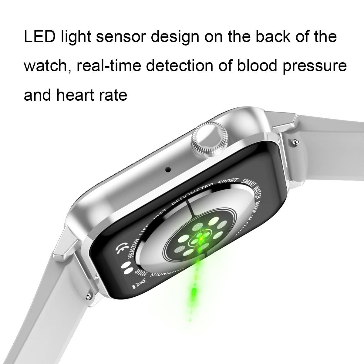 1.69 Inch Multifunctional Heart Rate Smart Watch - Black 7