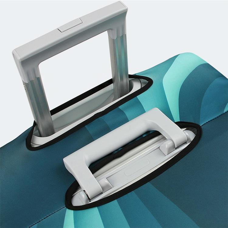 18-21 Inch Travel Suitcase Dust Covers - Elastic & Abrasion-resistant - Green Ripple 3