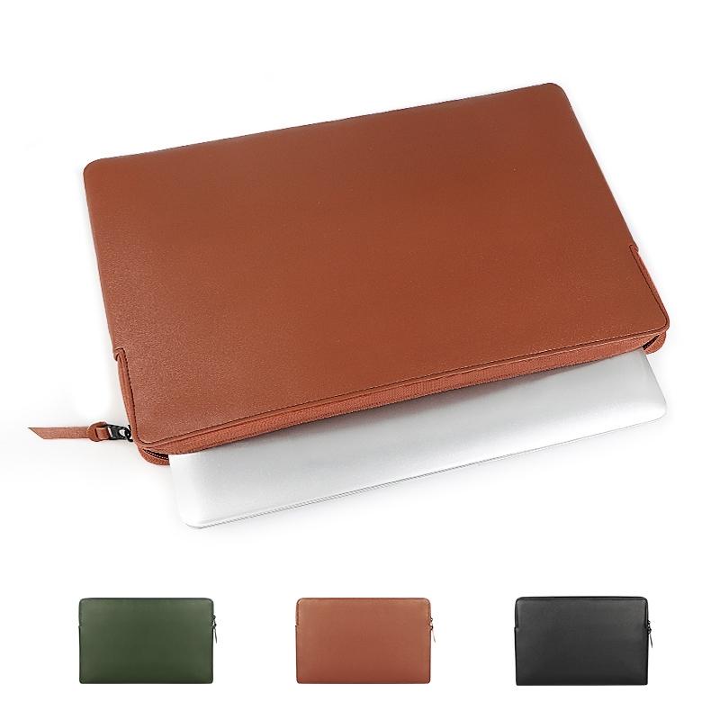 13.3 Inch Thin and Light Laptop Liner Bag with Pu Material - Cowhide Yellow 3