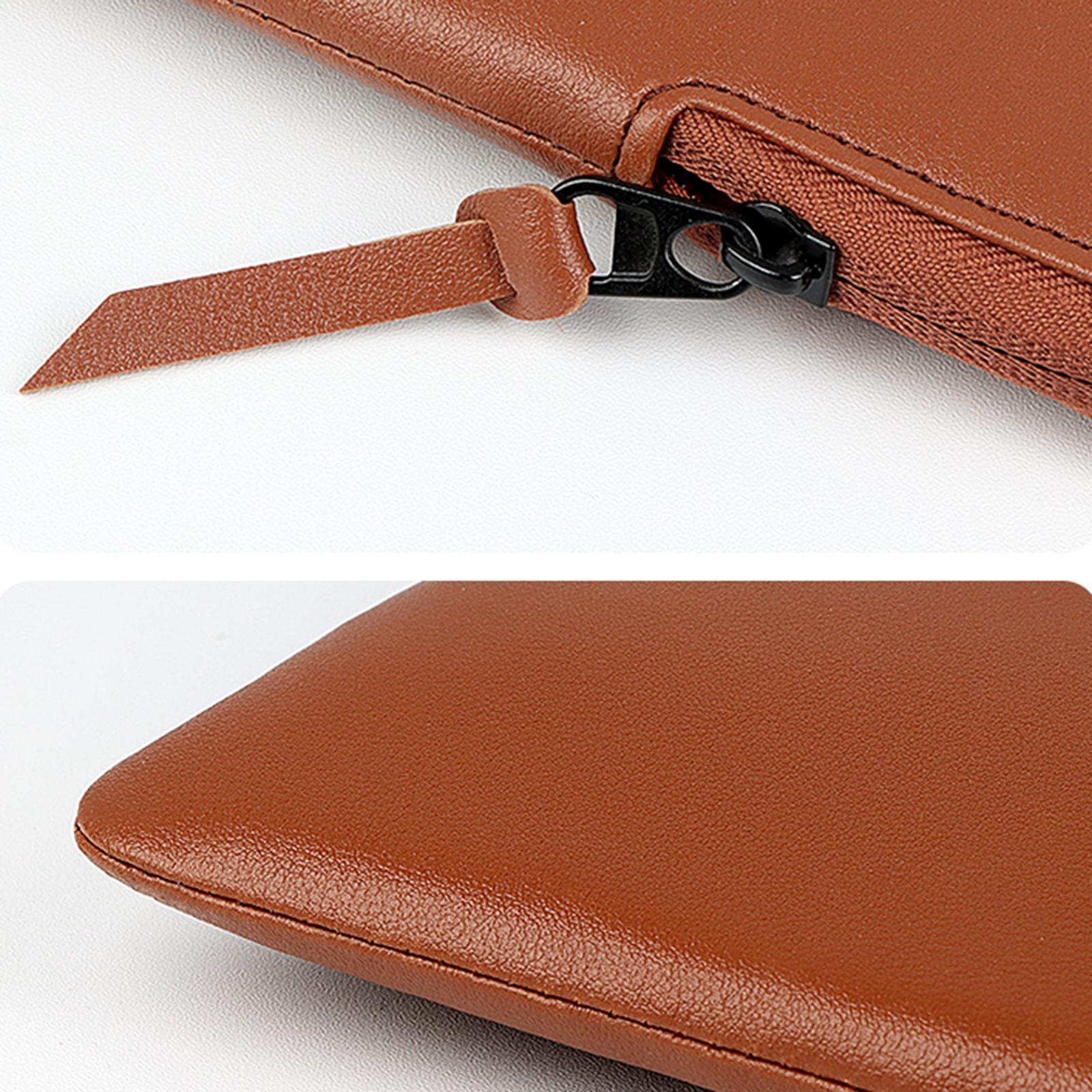 13.3 Inch Thin and Light Laptop Liner Bag with Pu Material - Cowhide Yellow 7