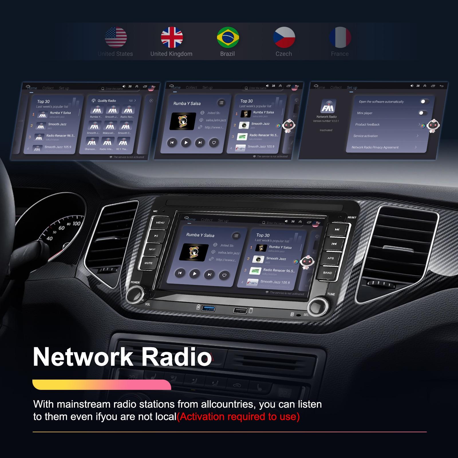 2 + 64G Carplay Android Navigation For Vw / Skoda - Reversing Camera - Large Screen 11