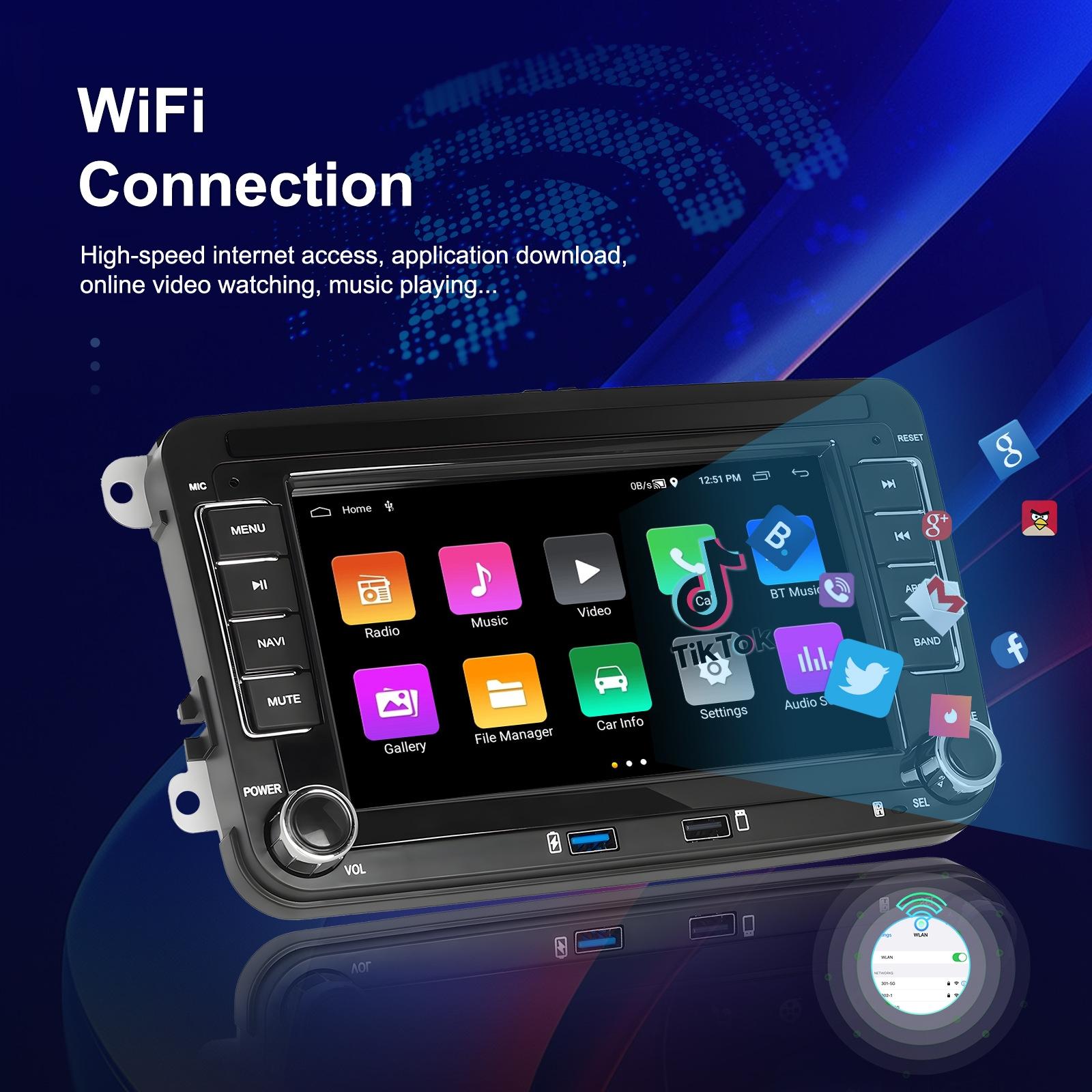 2 + 64G Carplay Android Navigation For Vw / Skoda - Reversing Camera - Large Screen 14