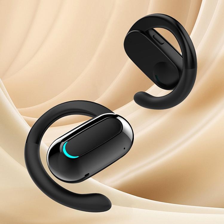 Rotatable Bluetooth Sports Earphones with Noise Reduction - Pure Black 3